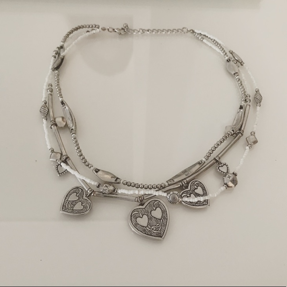 Sterling Silver Heart Charm Necklace